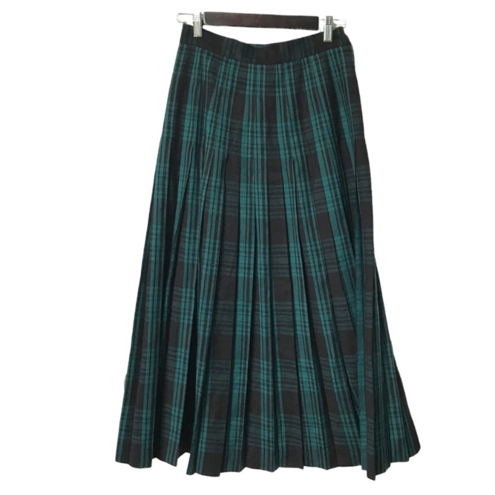 Vintage plaid maxi skirt